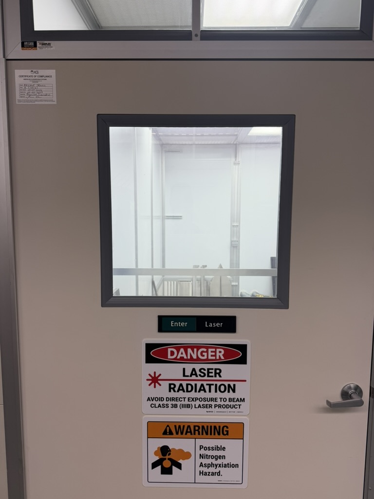 BTG Engineering cleanroom entrance with safety interlocks